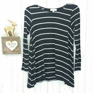 Anthropologie Puella Striped  Long Sleeve Top Sz S